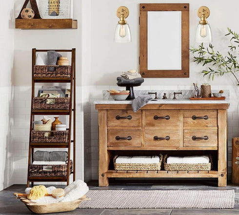 Glass Wall Sconce Industrial Brass Hardwired and Plug-in Wall Light-2 Pack