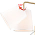 Gold Fabric Shade Wall Sconce Bedroom Plug-in Wall Lamp Set of 2