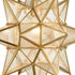 Marciana Gold Moravian Star Pendant Light with Seeded Glass 15 Inches