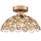 Gold Semi Flush Mount Ceiling Light Crystal Ceiling Hallway Light Fixtures