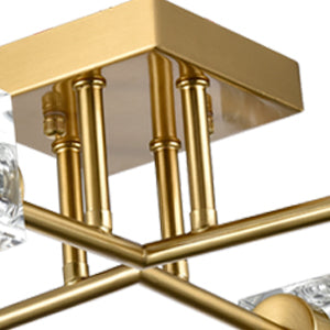 Gold Sputnik Ceiling Light Chandeliers Ceiling Light Fixture 4-Light