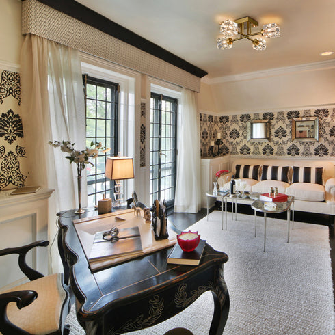 Gold Sputnik Ceiling Light Chandeliers Ceiling Light Fixture 4-Light