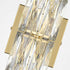 Gold Wall Sconce Modern 6-Light Crystal Light Bathroom Wall Lighting