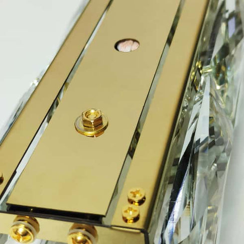 Gold Wall Sconce Modern 6-Light Crystal Light Bathroom Wall Lighting