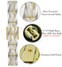 Gold Wall Sconce Modern 6-Light Crystal Light Bathroom Wall Lighting