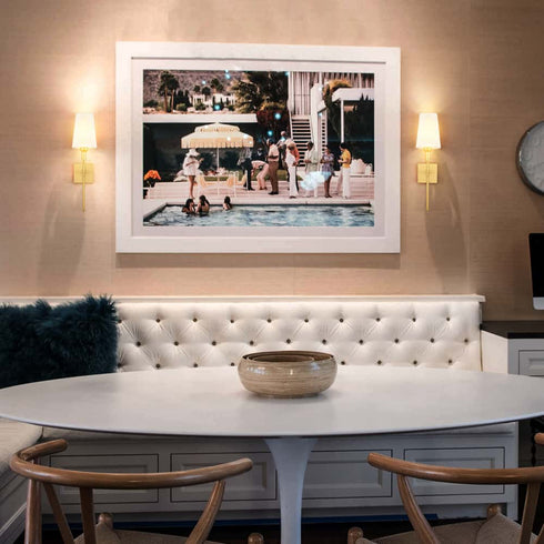 Gold Wall Sconce Sets of 2 Beige Linen Shade Plug-in Porch Light