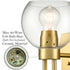 Gold Wall Sconce with Glass Shade Globe Wall Light Fixtures