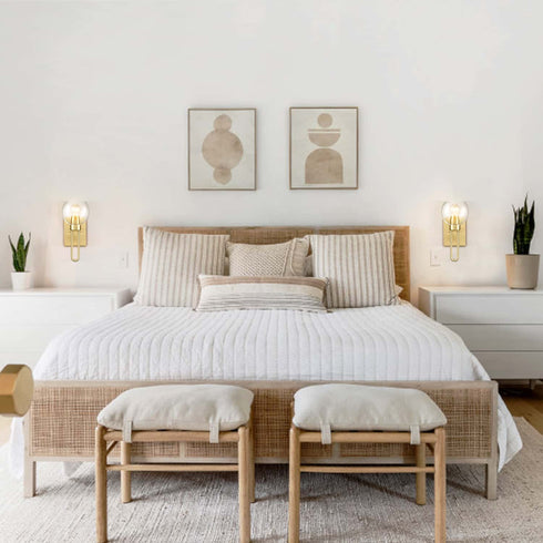 Gold Wall Sconce with Glass Shade Globe Wall Light Fixtures