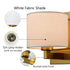 Gold Wall Sconces Set of Two Fabric Shade Wall Lamps for Bedroom