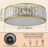 Modern 4-Light Crystal Ceiling Light Gold Flush Mount