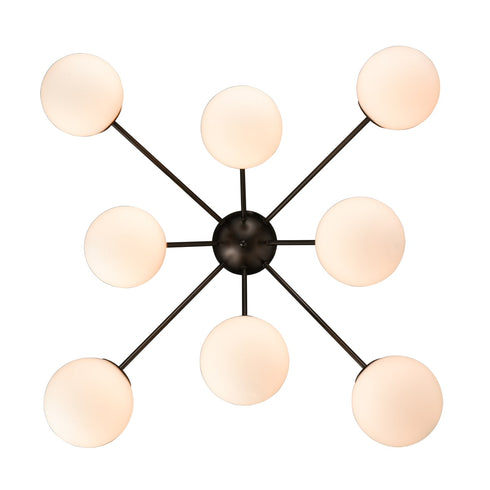 Stilo Elegant Modern Globe Ceiling Light Mid Century Sputnik Chandeliers-8 Light