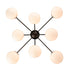 Stilo Elegant Modern Globe Ceiling Light Mid Century Sputnik Chandeliers-8 Light
