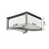 Industrial Flush Mount Ceiling Light White Dimmable LED Ceiling Light