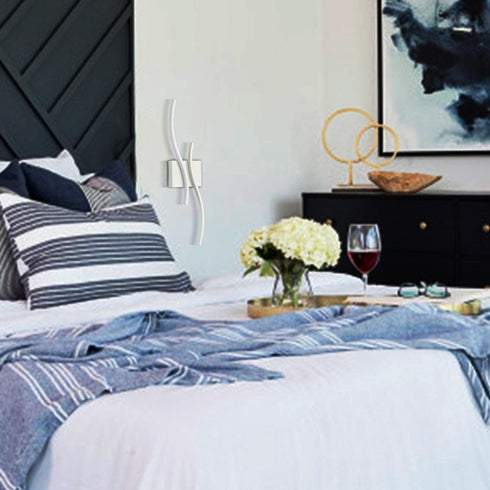 Modern LED Sconce Wall Lighting Indoor 24" Minimalist Industrial White Wall Sconce