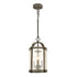 Gubbio Industrial Black Cage Pendant Lighting with mini Glass Cylinder Shade