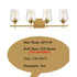 Industrial 4-Light Bathroom Vanity Light Brass Glass Wall Sconce