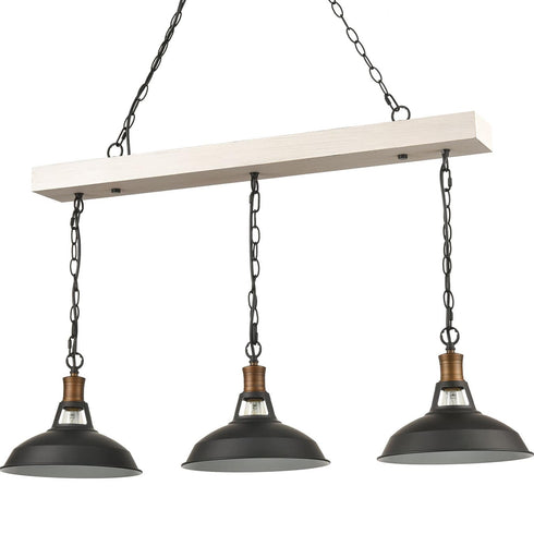 Talamone Industrial Adjustable Black Kitchen Island Lighting 3 Light Barn Shape Pendant Lights