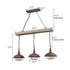Spello Industrial Adjustable Rustic Wood Accent Kitchen Island Lighting 3 Light