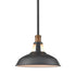 Industrial Barn Pendant Light Rod Adjustable Kitchen Lighting Black