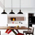 Valenza Industrial Black Barn Pendant Lighting Loft Light Fixture 3 Pack