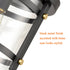 Cava de' Tirreni Industrial Black Flush Mount Ceiling Light with Clear Glass Shade