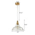 Industrial Brass Glass Pendant Lights Kitchen Island Pendant Lighting
