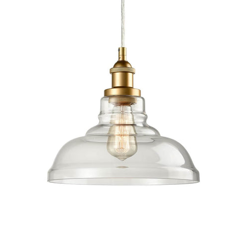 Industrial Brass Glass Pendant Lights Kitchen Island Pendant Lighting