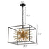 Industrial Chandelier 8-Light Cube Pendant Lights Modern Kitchen Island