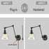 Industrial Glass Sconces Plug In Wall Lights Swing Arm Wall Lamps