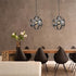 Industrial Globe Pendant Light Antique Silver Kitchen island Lights
