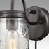 Ghemme Industrial Mason Jar Glass Plug in Wall Sconce Oil rubbed Bronze 2 Pack