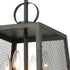 Industrial Matte Black Pendant Light Hanging Foyer Lantern Fixture