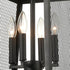 Industrial Matte Black Pendant Light Hanging Foyer Lantern Fixture