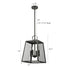 Industrial Matte Black Pendant Light Hanging Foyer Lantern Fixture