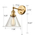 Padua Industrial Modern Brass Swing Arm Hardwired and Plug in Wall Sconces