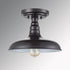Industrial Oil Rubbed Bronze Semi Flush Mount Ceiling Light