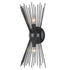 Industrial Starburst Wall Sconce 2-Light Black Wall Lights