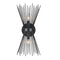 Industrial Starburst Wall Sconce 2-Light Black Wall Lights