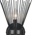 Industrial Starburst Wall Sconce 2-Light Black Wall Lights