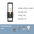 Industrial Wall Sconce Dimmable Black Wall Light with Cuboid Cage