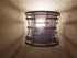 Industrial Wall Sconce with Metal Cage Shade Bronze Fixture