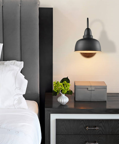 Industrial Wall Sconces Gooseneck Wall Mount Light Set of 2