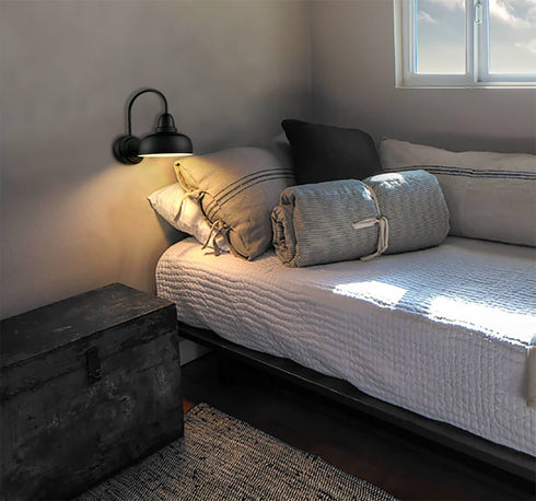 Industrial Wall Sconces Gooseneck Wall Mount Light Set of 2