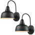Industrial Wall Sconces Gooseneck Wall Mount Light Set of 2