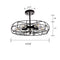 Indutrial Semi Flush Mount Ceiling Lights Drum Shape, 5 Lights
