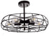 Indutrial Semi Flush Mount Ceiling Lights Drum Shape, 5 Lights