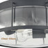 Industrial 3-Light Glass Flush Mount Ceiling Light,Matte Black Finish
