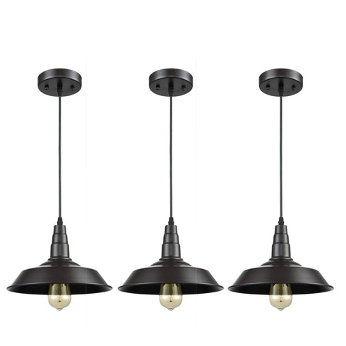 Kitchen Island Pendant Lighting Oil Rubbed Bronze Finish 3 Pack