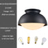 Black Glass Ceiling Light Flush Mount Fixture
