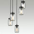 Piombino Mason Jar Glass Industrial Ceiling Lights for Kitchen Oil Rubbed Bronze